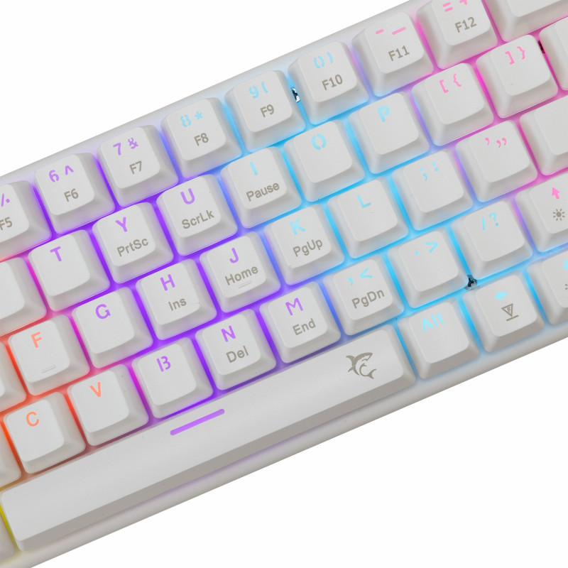Clavier WHITE SHARK WAKIZASHI-2 GK-002211 V2 - Red Switch - Blanc