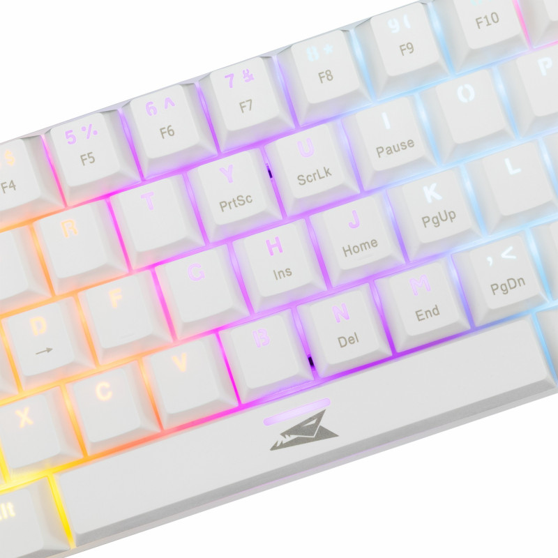 Clavier Mécanique BARACUDA DOLPHIN BGK-03221 - Blanc - Blue Switch