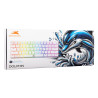 Clavier Mécanique BARACUDA DOLPHIN BGK-03221 - Blanc - Blue Switch