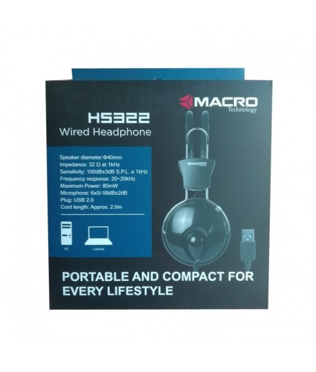 Casque Micro USB MACRO H5322