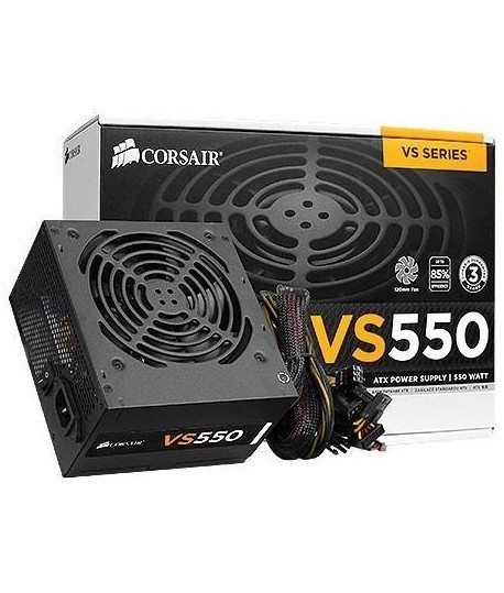 Boite d'alimentation CORSAIR VS550 - 550W / 80 Plus