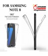 Samsung NOTE 8 - Etui Transparent 360° Avant et Arrière