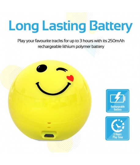 Mini Haut-parleur Bluetooth PROMATE FLIRTYFUNK Cool Emoji
