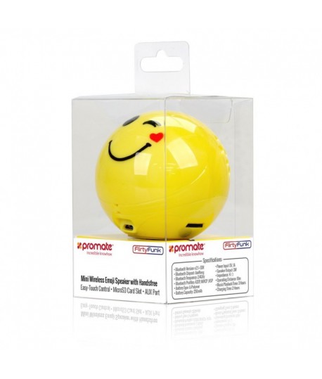 Mini Haut-parleur Bluetooth PROMATE FLIRTYFUNK Cool Emoji