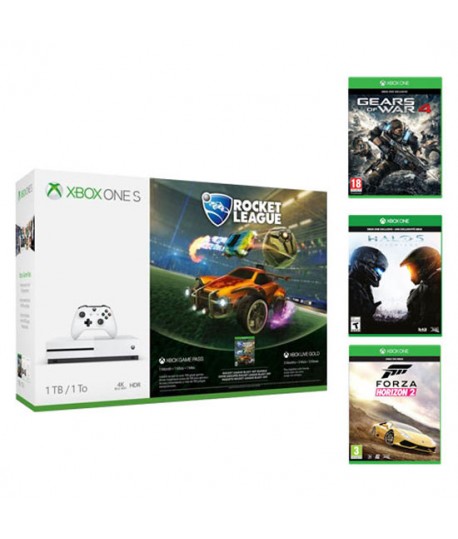 Console Microsoft Xbox One S 1To + 3 Jeux