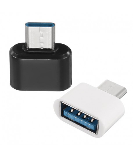 Vhbw Adaptateur OTG pour appareils mobiles - Câble de USB Type C (mâle) vers  Micro USB (femelle), blanc