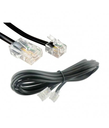 Cable RJ11 pour Téléphone Fixe - 10M