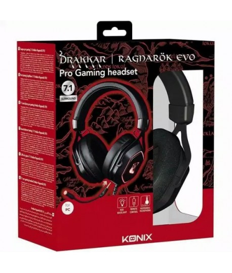 Casque Gaming KONIX DRAKKAR RAGNAROK EVO 7.1