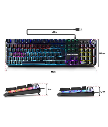 Clavier Mécanique SPIRIT OF GAMER XPERT-K400