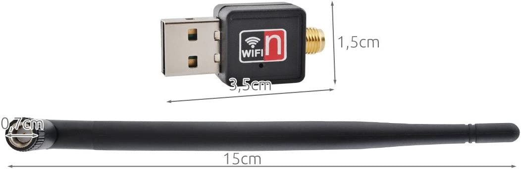 Clé Wi-Fi AC 600 Mbps T'nB – Double Bande 5 GHz + 2.4 GHz, Antenne 3 DBi Détachable, Streaming HD & Gaming