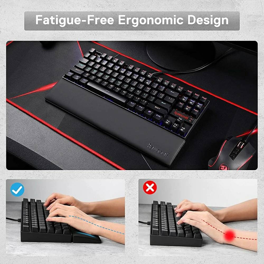 VAYDEER Support Clavier Avec Repose-Poignet Intégré - Confort Ergonomique Bureau & Gaming